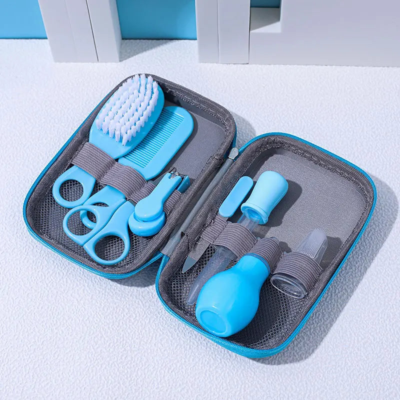 Newborn 8pcs/set Baby Health Care Nail Hair Thermometer Grooming Brush Kit Care Baby Essentials Newborn Material Safety