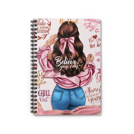 Inspirational Spiral Notebook, Motivational Journal for Students, Gift for Her, Dream Journal, Back to School Supplies, Self-Care Notebook