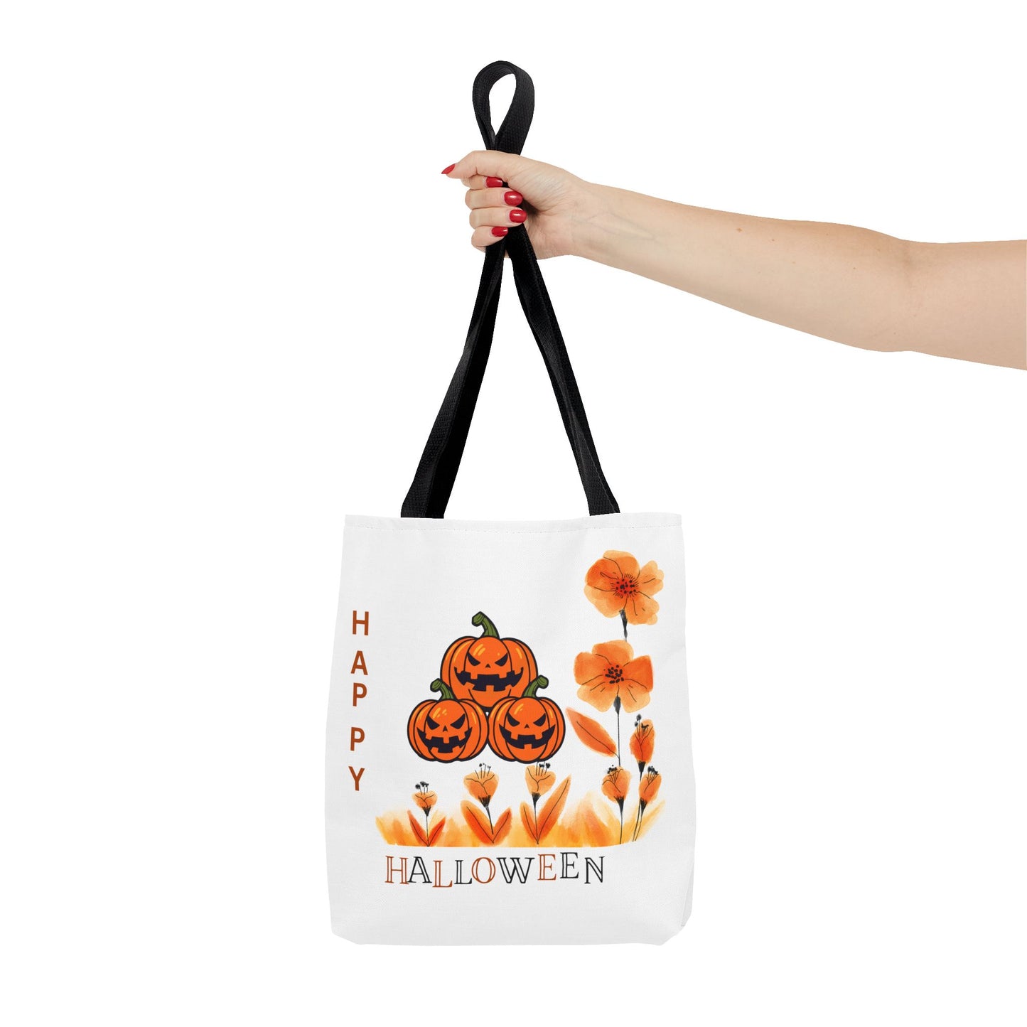 Halloween Pumpkin Tote Bag, Fall Shopping Bag, Spooky Gift, Trick or Treat Carryall, Seasonal Handbag, Boho Tote