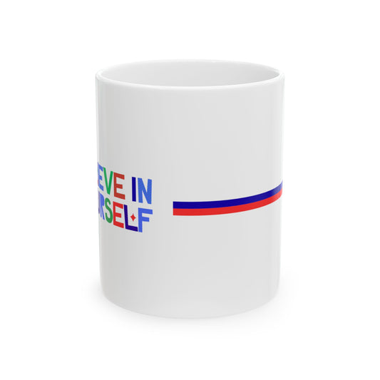 Inspirational Ceramic Mug - "Believe in Yourself" Coffee Cup, Motivational Gift, Office Mug, Positive Affirmation Drinkware, Daily [...]