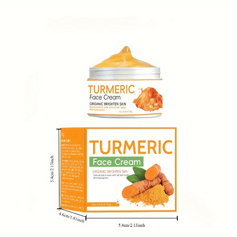 2pcs Turmeric Skin Care Set, Turmeric Cream + Turmeric Soap Set, Cleansing And Rejuvenating Skin