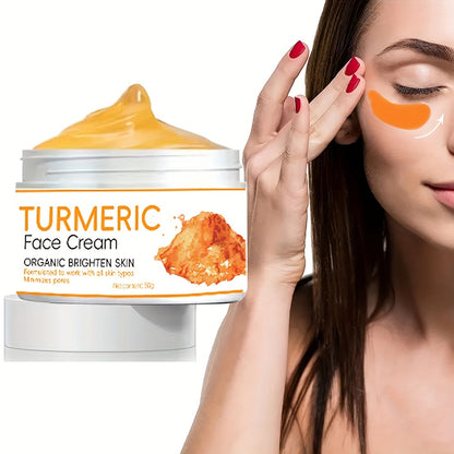 2pcs Turmeric Skin Care Set, Turmeric Cream + Turmeric Soap Set, Cleansing And Rejuvenating Skin