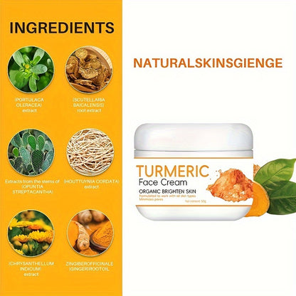 2pcs Turmeric Skin Care Set, Turmeric Cream + Turmeric Soap Set, Cleansing And Rejuvenating Skin